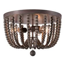 Maybe you would like to learn more about one of these? Wood Bead 3 Light Flush Mount Madison Ceiling Light World Market