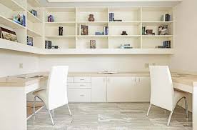 The wall the wall color is satin black by behr the desk ikea hammarp oak. Home Office Built In Ideas Ultimate Design Guide Designing Idea