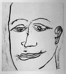 Litografía de Sam Francis, Self Portrait en Amorosart