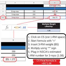 How To Build Your Own 1 Rep Max Calculator Barbend