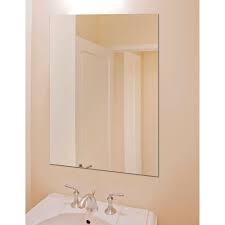 Get 5% in rewards with club o! Glacier Bay 24 In W X 36 In H Frameless Rectangular Bathroom Vanity Mirror In Silver 81186 The Home Depot Bath Mirror Bathroom Vanity Mirror Mirror