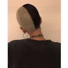 Black And Blonde Split Dye Hair Men 