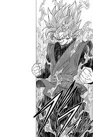 Recently, the dragon ball heroes franchise confirmed that it will offer a meeting between gogeta and goku black. Goku Black Ssj Rose First Transformation From The Dragon Ball Super Manga Chapter 020 The Zero Mortals Plan Album On Imgur