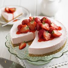 Make The Most Of The English Strawberries In This No Bake Strawberry Cheeseca Strawberry Cheesecake Recipe Strawberry Cheesecake Recipe Easy Cheesecake Recipes