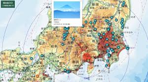 Note that two famous and prominent japanese volcanoes have their precise summit peaks located on dangerous and loose volcanic rock, and therefore hiking to the very highest point on these mountains. Online Map Plots The Many Spots That Boast A View Of Mount Fuji The Japan Times