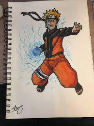 My Fan Art Of Naruto Doing A Rasengan. Not Drew Him For A While :) : R/ Naruto