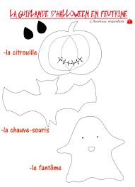 diy la petite guirlande d halloween en feutrine coloriage de faisan
