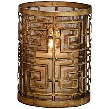 Large gold hurricane candle holders. Ruhi Antique Gold Hurricane Candle Holders Set Of 2 67h85 Lamps Plus