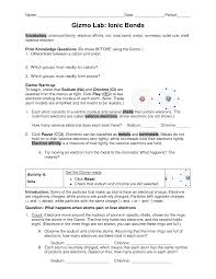 Observe the effect of gaining and losing electrons on charge and rearrange the atoms to represent the molecular structure. 10 Best Images Of Ionic And Covalent Compounds Worksheet Naming Ionic Compounds Worksheet One Worksheet Template Tips And Reviews