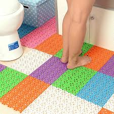 Best Kictchen Rugs Pesp Antislip Splicing Shower Bath Mat Waterproof Bathroom Kitchen Decorate Mat 6pack Bathroom Floor Mat Bathroom Mats Plastic Bath Mat