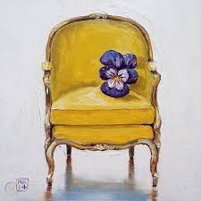 Daily Oil Painting A Day Of Bergere Chair Pansy Flower By Kimberly Applegate 533518312 In 2020 Art Chair Art Painting Gallery Oil Painting