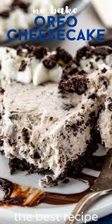 No Bake Oreo Cheesecake Recipe Crazy For Crust Recipe In 2020 Oreo Cheesecake Recipes Cheesecake Recipes Baked Oreo Cheesecake Recipe