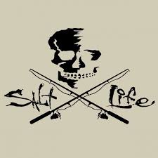 Download Salt Life Black Skull And Poles Decal Medium Tackledirect