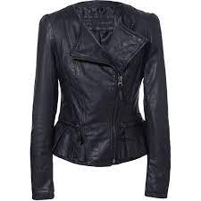 Zara Leather Jacket With Ruffle Detail 8 900 Rub Found On Polyvore Zara Leather Jacket Fashion Leather Jacket