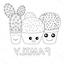 9 unique de dessin cactus kawaii photos coloriage flamant rose