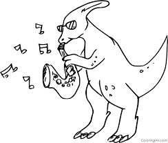 The carboniferous period of the paleozoic era began 354 million years ago. Parasaurolophus Coloring Pages Coloringall