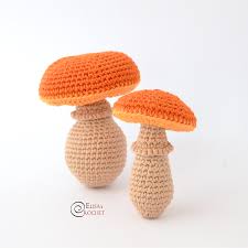 Mushrooms Free Crochet Pattern By Elisa S Crochet Stuffed Mushrooms Crochet Mushroom Crochet Patterns