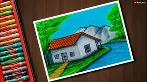Village Scenery Drawing With Oil Pastels For Beginners Step By Step Youtube You can edit any of drawings via our online image editor before downloading. village scenery drawing with oil pastels for beginners step by step