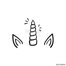 Unicorn Horn Drawing Unicorn Unicorn Outline Unicorn Horn Unicorn Drawing