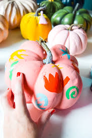 Prepare pumpkins and choose paint. 5 Colorful Pumpkin Painting Ideas Pmq For Two