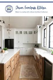 The Farmhouse Kitchen Will Never Go Out Of Style Get The Look Like This White Oak Floor With Bona Ultra Matt Home Kitchens Home Decor Kitchen Kitchen Design