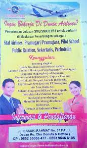 Staff penerbangan ini memiliki tugas untuk melayani penumpang dan memastikan aktivitas penerbangan dalam pelayanan penggunaan jasa penerbangan agar semua berjalan dengan lancar dan aman. Tadika Puri Palu Tadikapalu ×˜×•×•×™×˜×¨