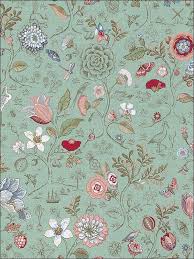 Its whimsical flowers and delicate nature. Espen Turquoise Floral Wallpaper 375002 By Eijffinger Wallpaper