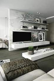 interessante moderne wohnzimmer wandgestaltung tv und wandregale living room decor modern apartment living room spring living room