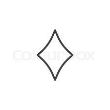 List of all the unicodes under symbols. Casino Diamond Suit Line Icon Outline Stock Vector Colourbox