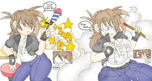 1695665 - artist:blackbewhite2k7, breast expansion, breasts, busty gilda,  butt expansion, comic:fireworks, commission, derpibooru import, expansion,  explosion, female, gilda, growth, hip expansion, human, humanized, human to  griffon, magic, smoke, solo ...