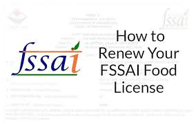 Fssai License Renewal Process In India Food License Renew Financial Advisory