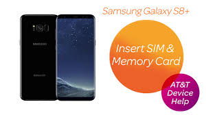 When inserting the tray, ensure both the sim and sd card are securely placed in. Samsung Galaxy S8 S8 G955u G950u Insert Sim Memory Card At T