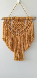2 Mustard Rolls Etsy Macrame Patterns Boho Wall Hanging Macrame Wall Hanging