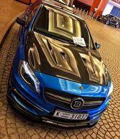 Chrome Blue Brabus A45 In Dubai Mercedes Benz Amg