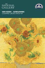 I recognize that drawing, it's from vincent van gogh, a famous painter Van Gogh Sunflower Cross Stitch Kit Cross Stitch Kits Dmc