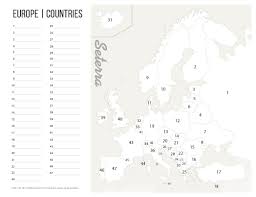 Europe map by sheppard software click on the countries to review their names. Europe Countries Printables Map Quiz Game