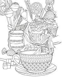 Birthday, coloring, printable, tea party. Tea Party Coloring Page Coloring Pages Coloring Books Flower Coloring Pages