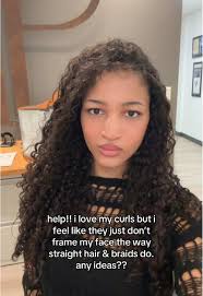 i want to give 👽 but just don’t with curls #model #curlyhair #straighthair  #alien.