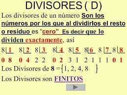 Resultado de imagen de divisores