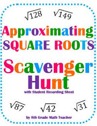 No Prep Just Print And Hang Students Approximate Square Roots At The Bottom Of A Page An Square Roots Maths Activities Middle School Math Games Middle School