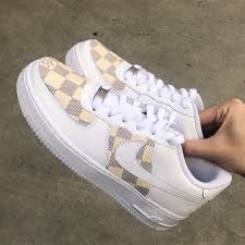 Nike Af1 Custom Louis Vuitton Checkered Nike Shoes Air Force Adidas Shoes Women Sneakers Men Fashion