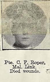 Private Cyril Frank Roper, The Worcestershire Regiment
