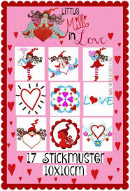 Stickmuster zum ausdrucken / 0e6td5gwowvgrm. Little Milli In Love Stickmuster 10x10cm 3260 096