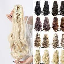100 New Clip In Hair Extension Curly Straight Black Claw Ponytail Hair Piece S0 Ponytail Hairstyles Ponytail Hair Piece Clip In Ponytail