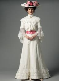 B5970 Historical Dresses Historical Dress Patterns Edwardian Gowns
