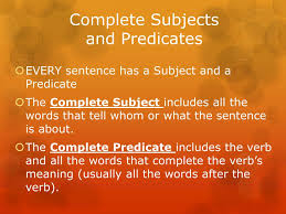 Ppt Subjects And Predicates Powerpoint Presentation Free Download Id 2601572