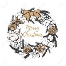Check spelling or type a new query. Merry Christmas Wreath Vector Illustration Christmas Wreath Royalty Free Cliparts Vectors And Stock Illustration Image 124189666