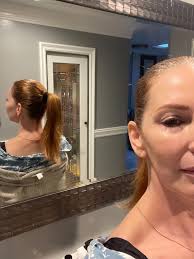 Pony tails are a way to keep your hair out of your face. There's no age  limit to that.