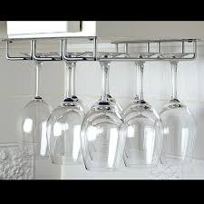 Wine glass rack under cabinet black wine glass holder under shelf stemware rack. Pin On Gifts