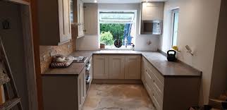 Large island with neff induction hob. Beautiful Mussel Ash Kitchen Premier Kitchens Tipperary Facebook